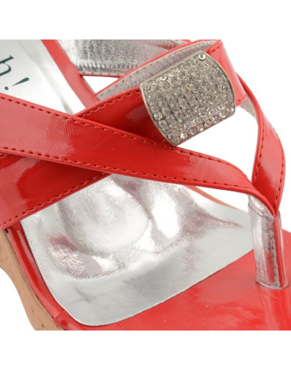 New Ladies High Wedge Heel Toe Thong Diamante Flip Flop Sandals New Ladies High Wedge Heel Toe Thong Diamante Flip Flop Sandals